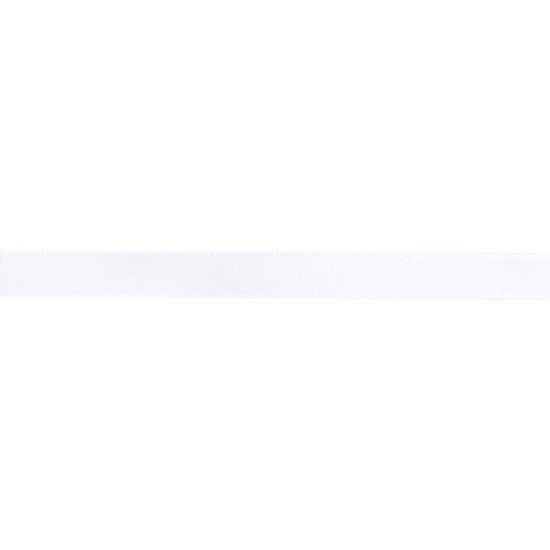 3/8" Single Face Satin Ribbon | White (029) | 100 Yard Roll