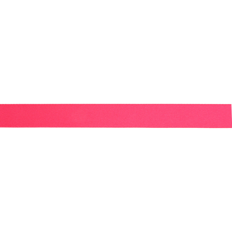 3/8" Single Face Satin Ribbon | Shocking Pink (175) | 100 Yard Roll