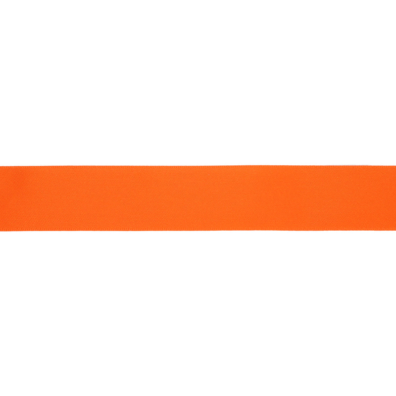 7/8" Single Face Satin Ribbon | Torrid Orange (750) | 100 Yard Roll