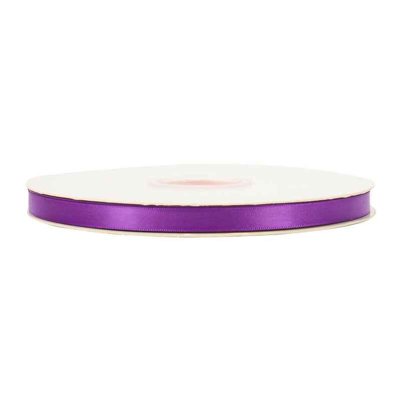 3/8" Single Face Satin Ribbon | Purple (465) | 100 Yard Roll