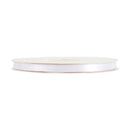 3/8" Single Face Satin Ribbon | White (029) | 100 Yard Roll