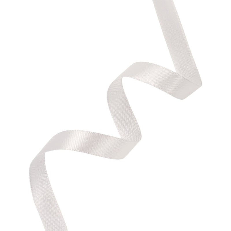 3/8" Single Face Satin Ribbon | Shell Grey (007) | 100 Yard Roll