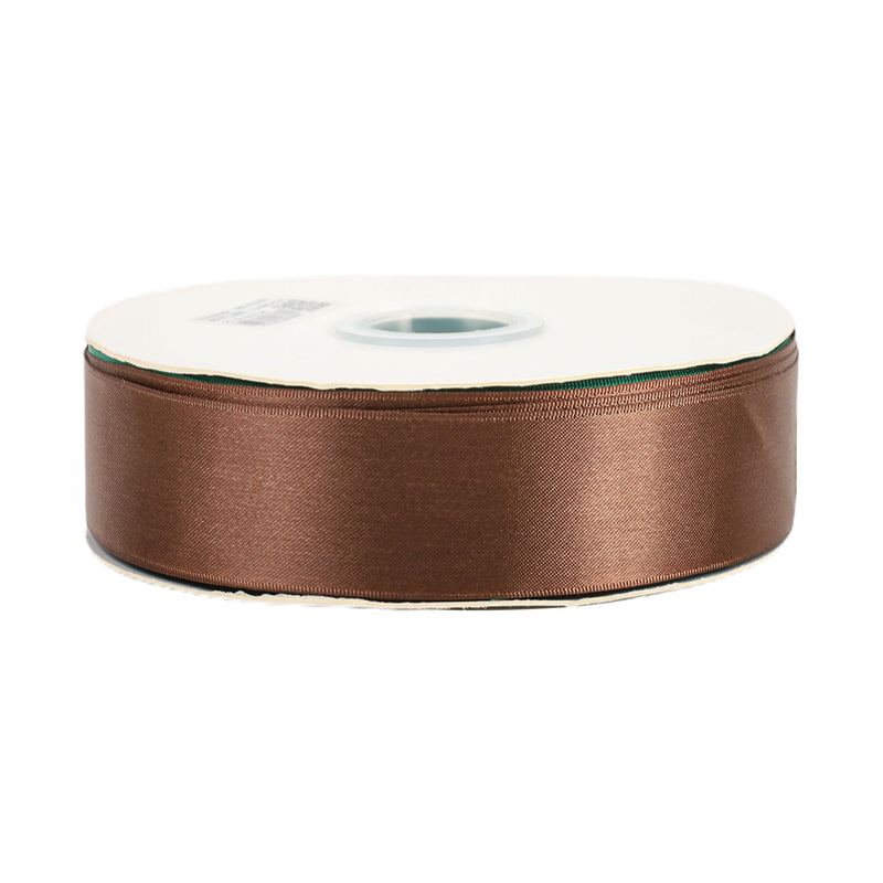 1 1/2" Single Face Satin Ribbon | Brown (850) | 50 Yard Roll