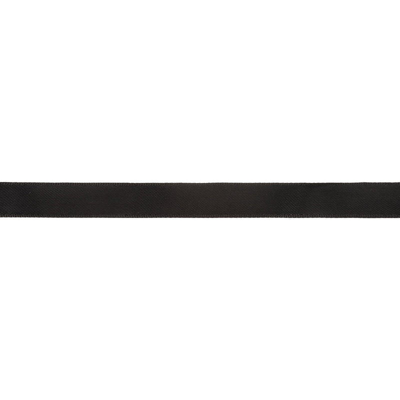 5/8" Single Face Satin Ribbon | Black (030) | 100 Yard Roll