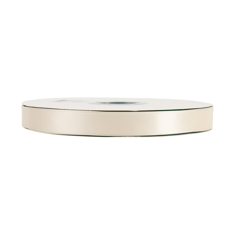 5/8" Single Face Satin Ribbon | Ivory (810) | 100 Yard Roll