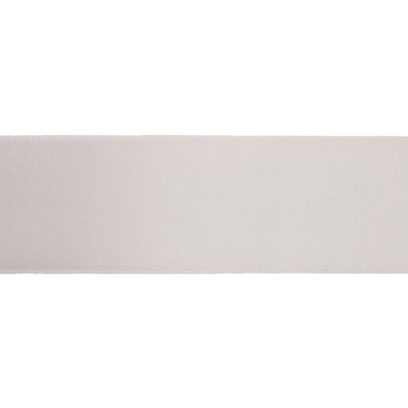 2 1/4" Double Face Satin Ribbon | Shell Grey (007) | 50 Yard Roll