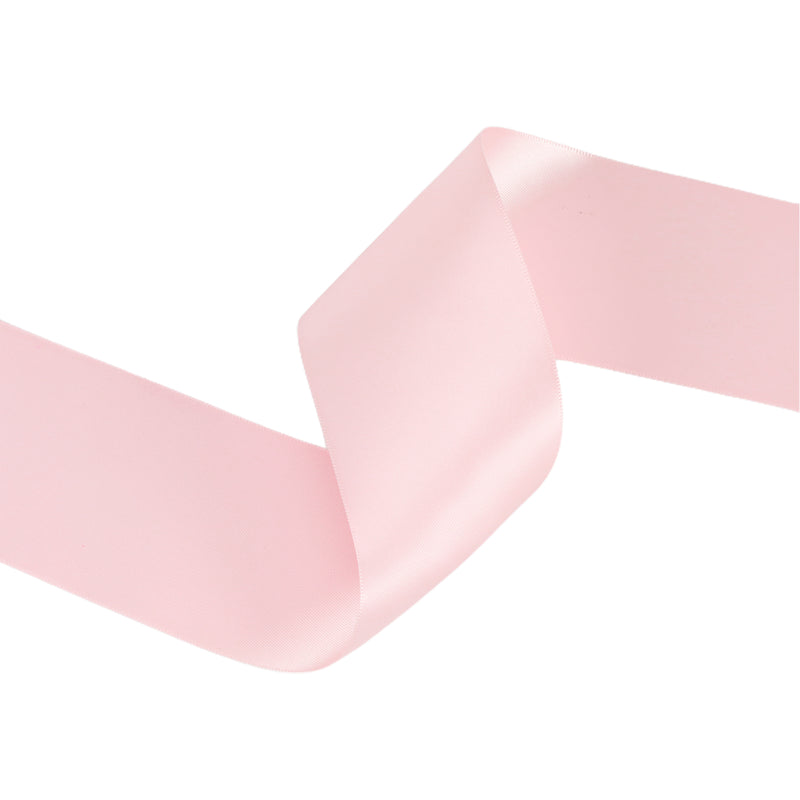 2 1/4" Double Face Satin Ribbon | Lt Pink (117) | 50 Yard Roll