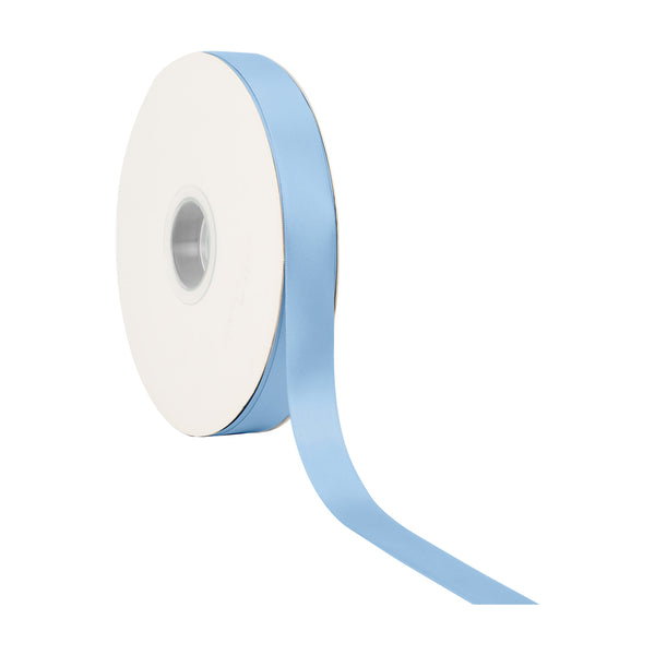 7/8" Double Face Satin Ribbon | French Blue (332) | 100 Yard Roll