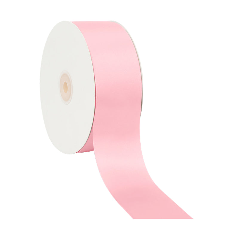 2 1/4" Double Face Satin Ribbon | Pink (150) | 50 Yard Roll