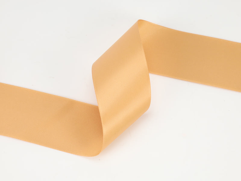 1 1/2" Double Face Satin Ribbon | Old Gold (690) | 50 Yard Roll