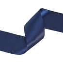 2 1/4" Double Face Satin Ribbon | Navy (370) | 50 Yard Roll