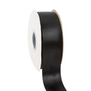 1 1/2" Double Face Satin Ribbon | Black (030) | 50 Yard Roll