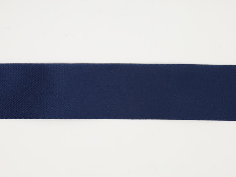 1 1/2" Double Face Satin Ribbon | Navy (370) | 50 Yard Roll