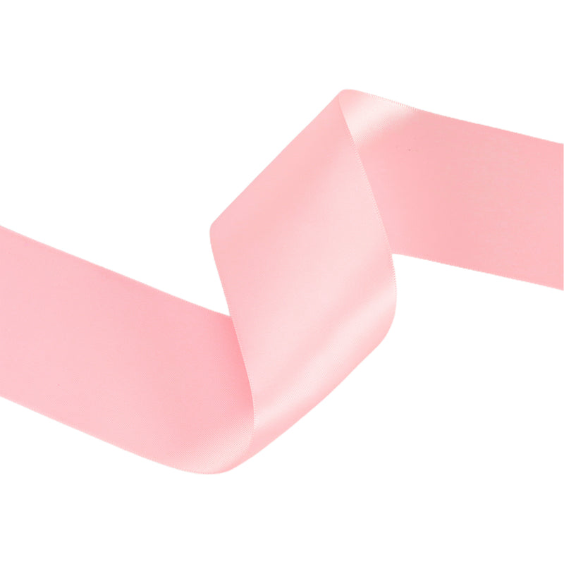 2 1/4" Double Face Satin Ribbon | Pink (150) | 50 Yard Roll