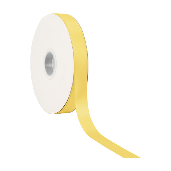 7/8" Double Face Satin Ribbon | Maize (650) | 100 Yard Roll