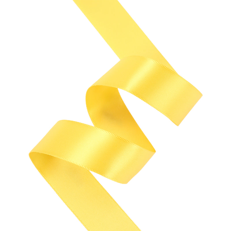 7/8" Double Face Satin Ribbon | Maize (650) | 100 Yard Roll
