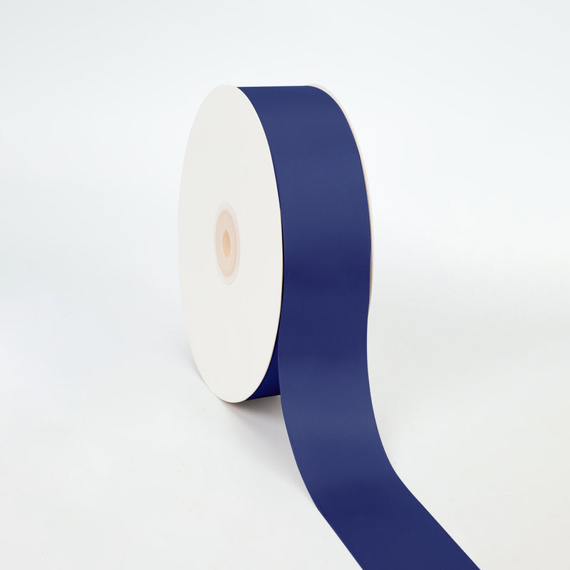 1 1/2" Double Face Satin Ribbon | Navy (370) | 50 Yard Roll