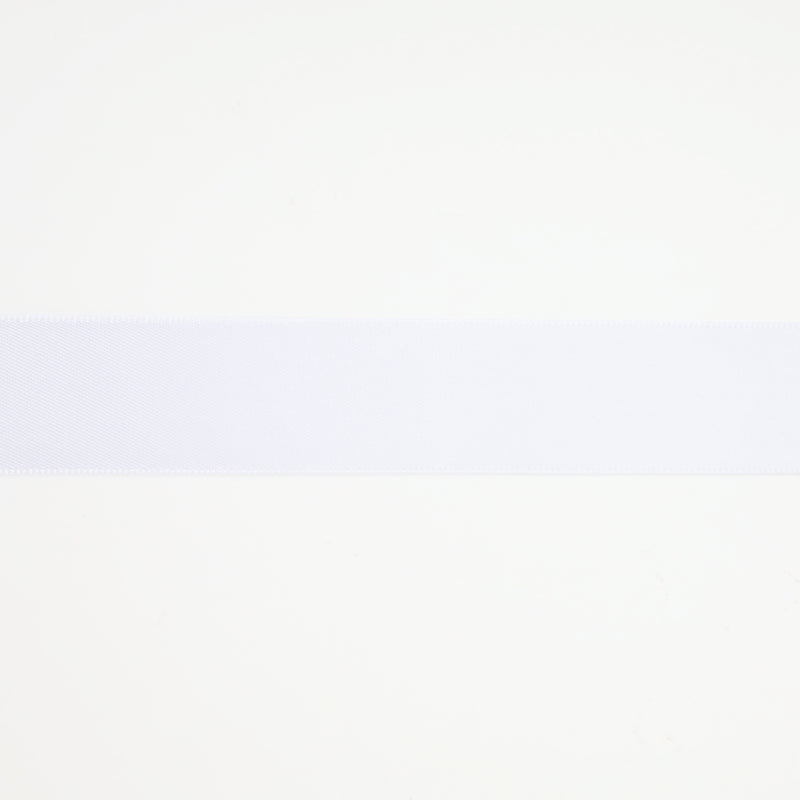 5/8" Double Face Satin Ribbon | White (029) | 100 Yard Roll
