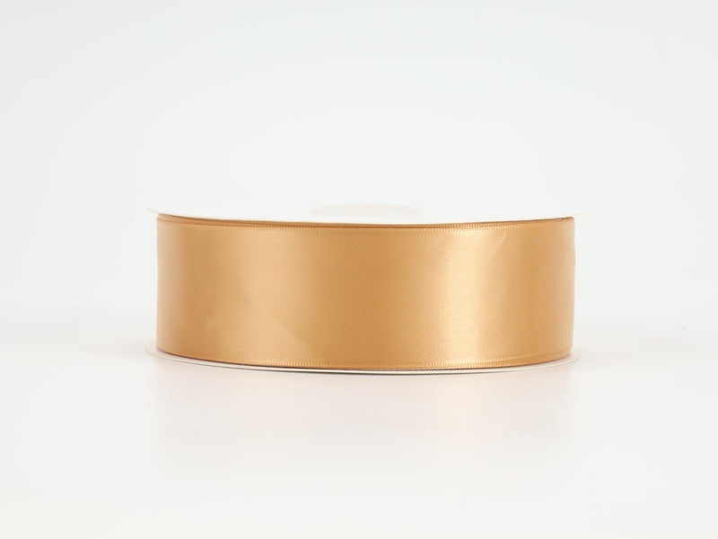 1 1/2" Double Face Satin Ribbon | Old Gold (690) | 50 Yard Roll