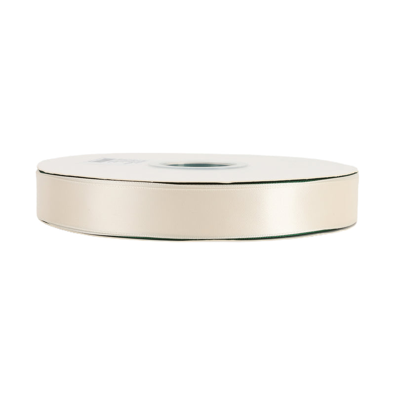 7/8" Double Face Satin Ribbon | Ivory (810) | 100 Yard Roll
