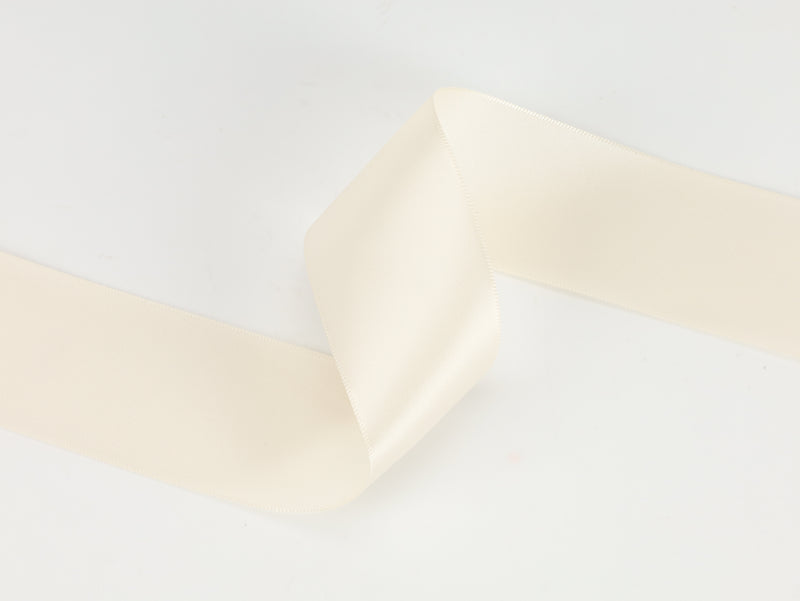 1 1/2" Double Face Satin Ribbon | Ivory (810) | 50 Yard Roll