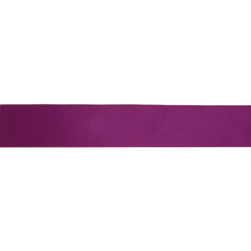 7/8" Double Face Satin Ribbon | Wine (275) | 100 Yard Roll