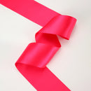 1 1/2" Double Face Satin Ribbon | Shocking Pink (175) | 50 Yard Roll