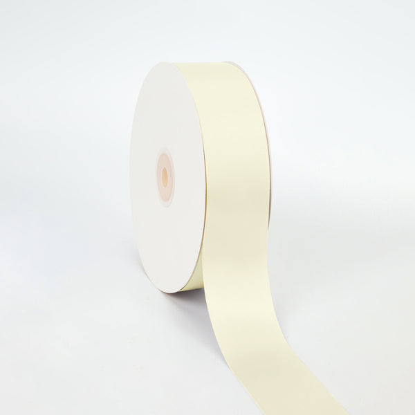 1 1/2" Double Face Satin Ribbon | Ivory (810) | 50 Yard Roll