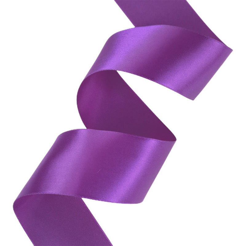 2 1/4" Double Face Satin Ribbon | Plum (285) | 50 Yard Roll