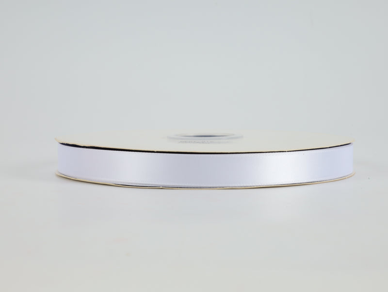 5/8" Double Face Satin Ribbon | White (029) | 100 Yard Roll