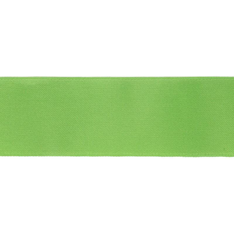 2 1/4" Double Face Satin Ribbon | Kiwi (548) | 50 Yard Roll