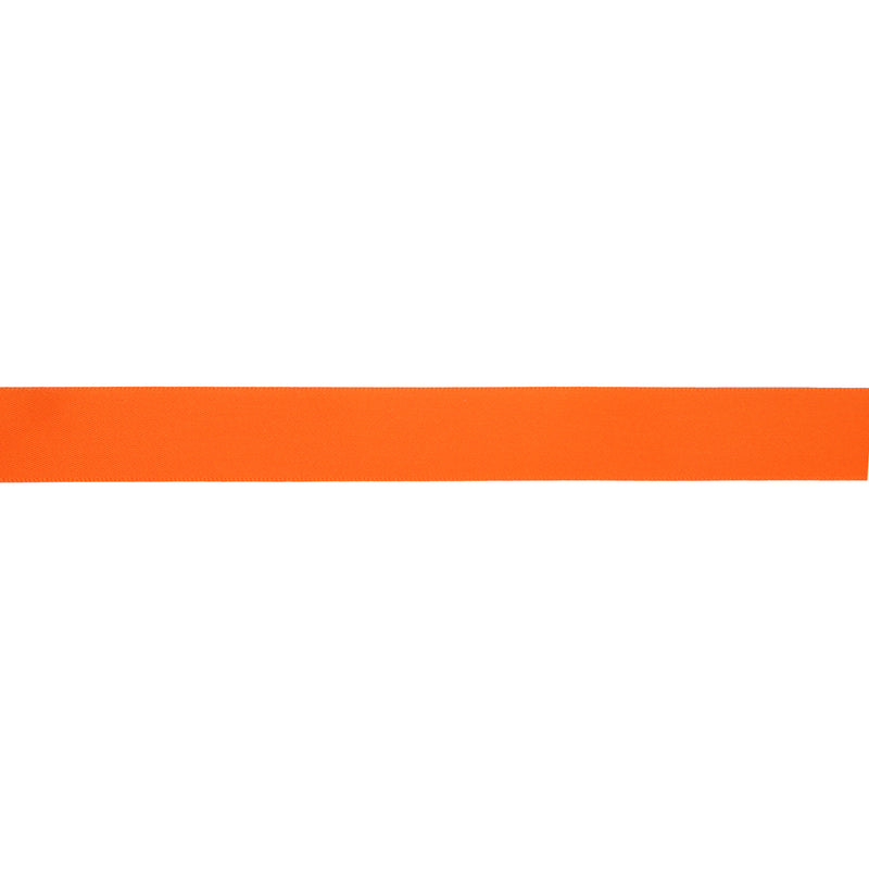 5/8" Double Face Satin Ribbon | Torrid Orange (750) | 100 Yard Roll