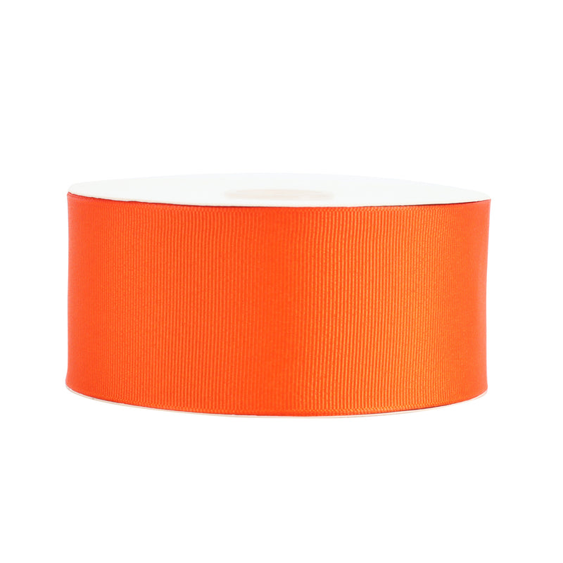 2 1/4" Textured Grosgrain Ribbon | Torrid Orange (750) | 50 Yard Roll