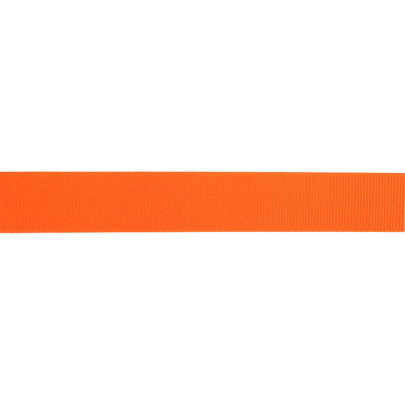 7/8" Textured Grosgrain Ribbon | Torrid Orange (750) | 100 Yard Roll