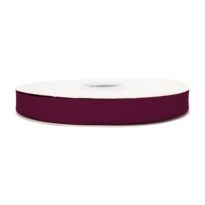 7/8" Textured Grosgrain Ribbon | Wine (275) | 100 Yard Roll