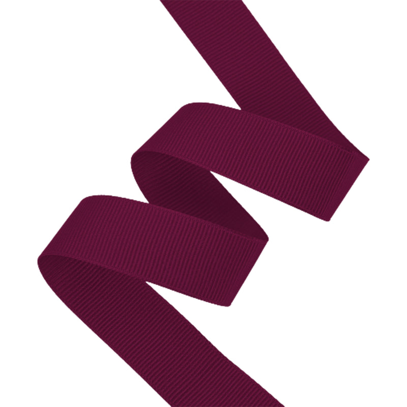 7/8" Textured Grosgrain Ribbon | Wine (275) | 100 Yard Roll