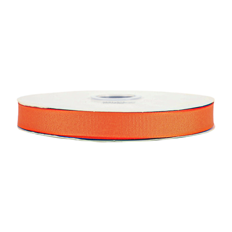 7/8" Textured Grosgrain Ribbon | Torrid Orange (750) | 100 Yard Roll