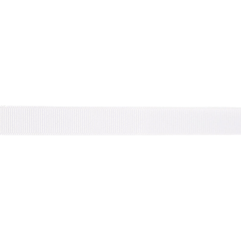 5/8" Textured Grosgrain Ribbon | White (029) | 100 Yard Roll