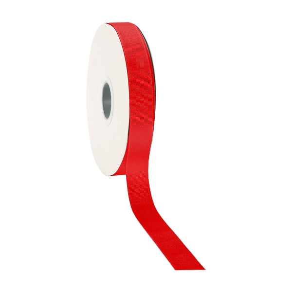 7/8" Textured Grosgrain Ribbon | Red (250) | 100 Yard Roll
