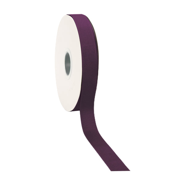 7/8" Textured Grosgrain Ribbon | Plum (285) | 100 Yard Roll