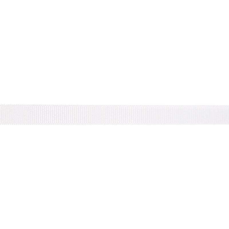 3/8" Textured Grosgrain Ribbon | White (029) | 100 Yard Roll
