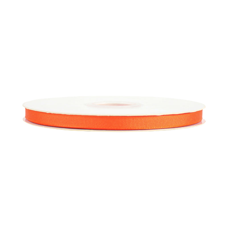 3/8" Textured Grosgrain Ribbon | Torrid Orange (750) | 100 Yard Roll
