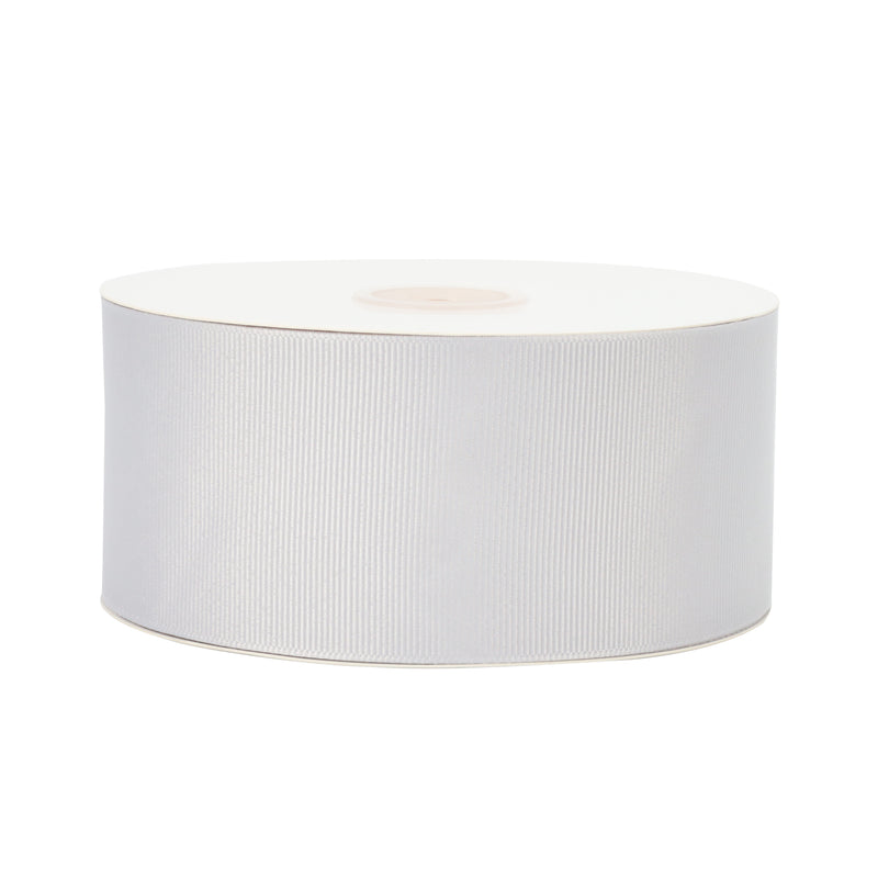 2 1/4" Textured Grosgrain Ribbon | Shell Grey (007) | 50 Yard Roll
