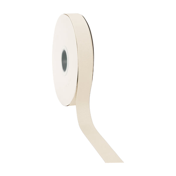 7/8" Textured Grosgrain Ribbon | Ivory (810) | 100 Yard Roll