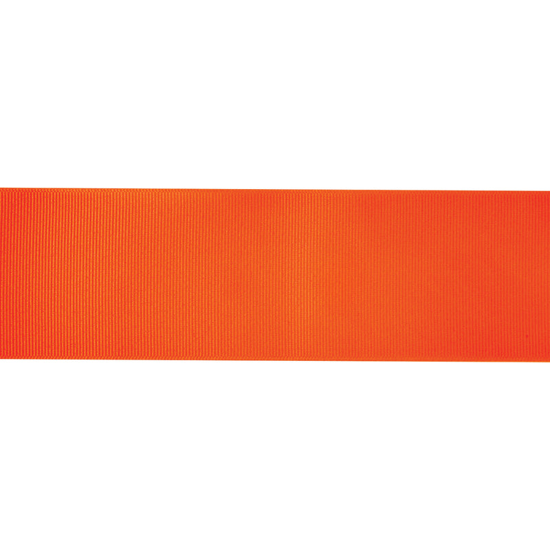 2 1/4" Textured Grosgrain Ribbon | Torrid Orange (750) | 50 Yard Roll