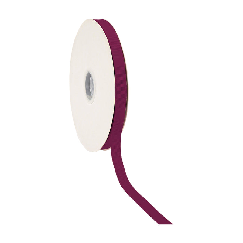 5/8" Textured Grosgrain Ribbon | Wine (275) | 100 Yard Roll