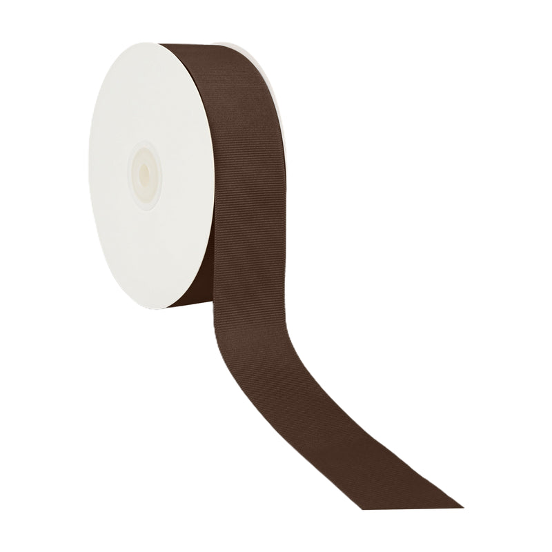 1 1/2" Textured Grosgrain Ribbon | Brown (850) | 50 Yard Roll
