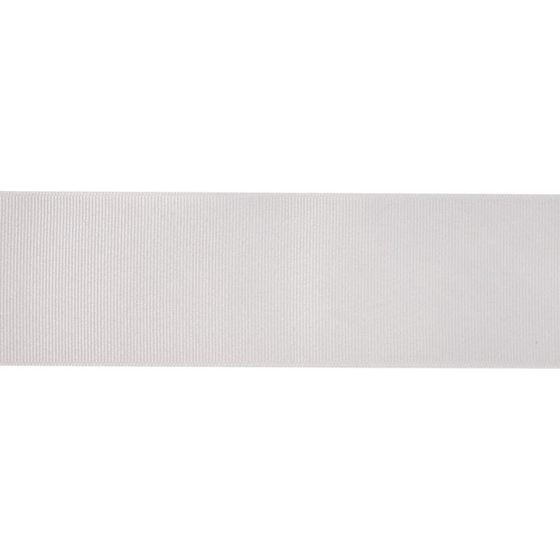 2 1/4" Textured Grosgrain Ribbon | Shell Grey (007) | 50 Yard Roll