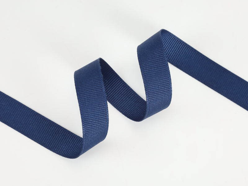 3/8" Textured Grosgrain Ribbon | Navy (370) | 100 Yard Roll