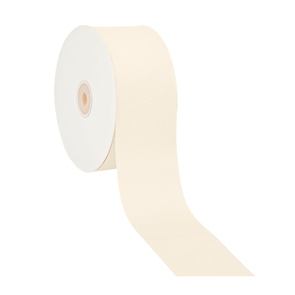 2 1/4" Textured Grosgrain Ribbon | Ivory (810) | 50 Yard Roll